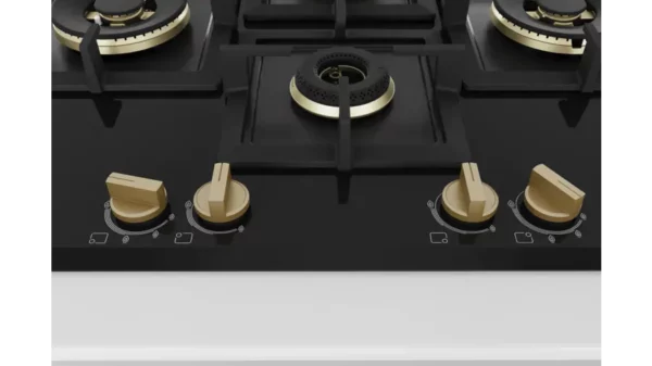 Series 6 Gas Hob 75 Cm Tempered Glass, Black - Image 3