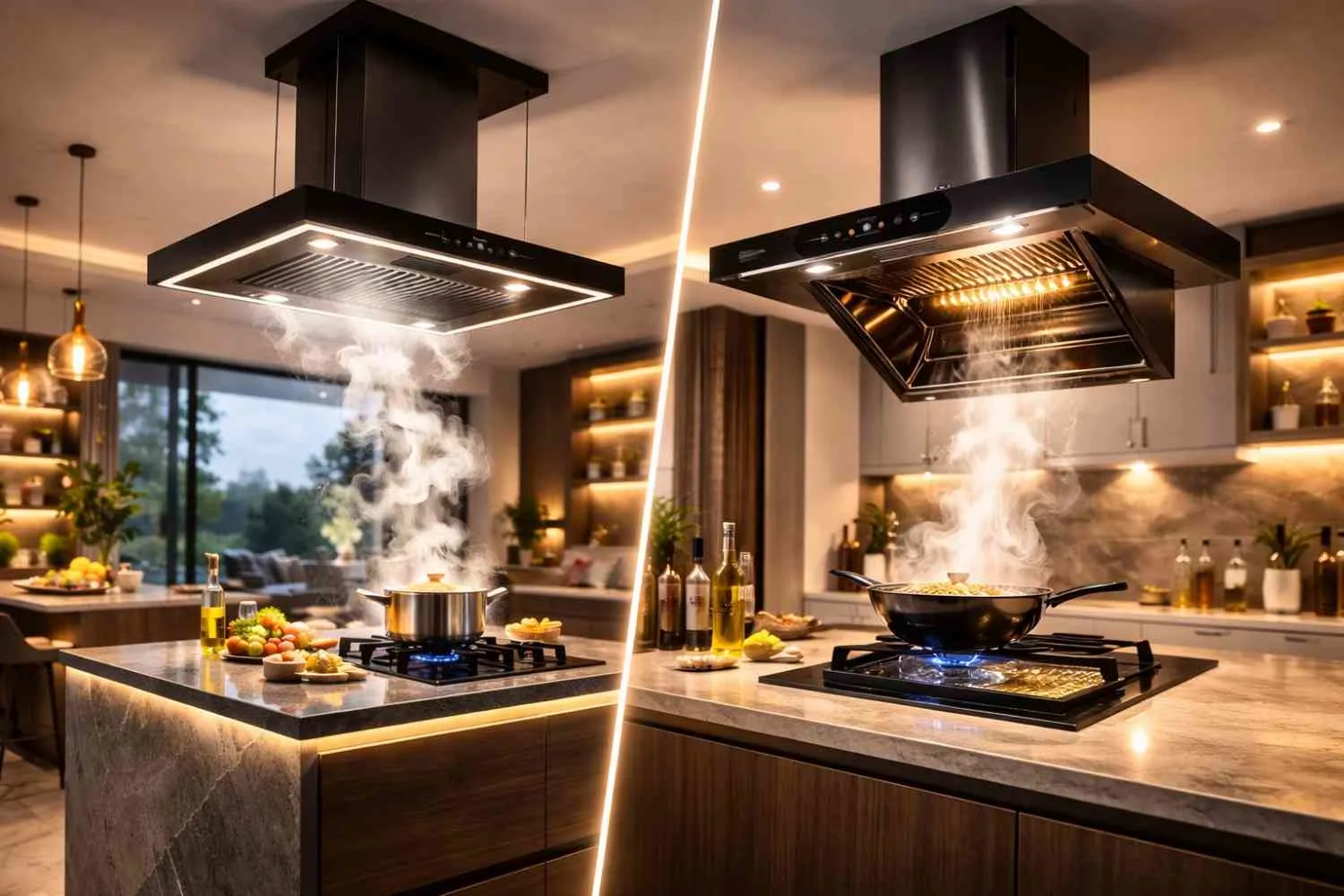 Auto Clean vs Filterless Island Chimney Which Is Better for Indian Kitchens_AdityaRetail