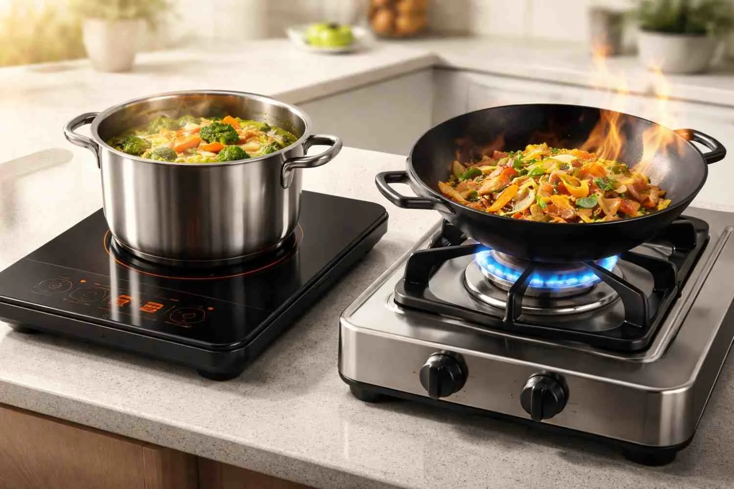 Induction Cooktop vs Gas Stove